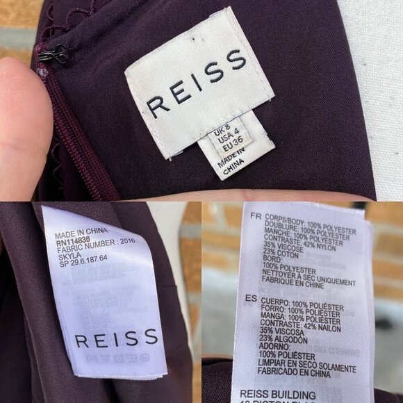 Reiss Skyla Dress Size 4 - Picture 14 of 14